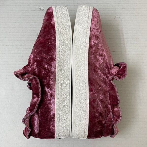Opening Ceremony Didi Velvet Ruffle Sneaker Pink - Picture 9 of 12